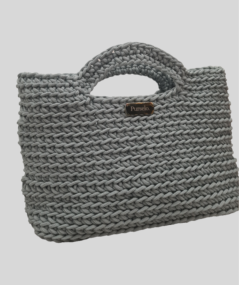 Bolso de ganchillo escandinavo