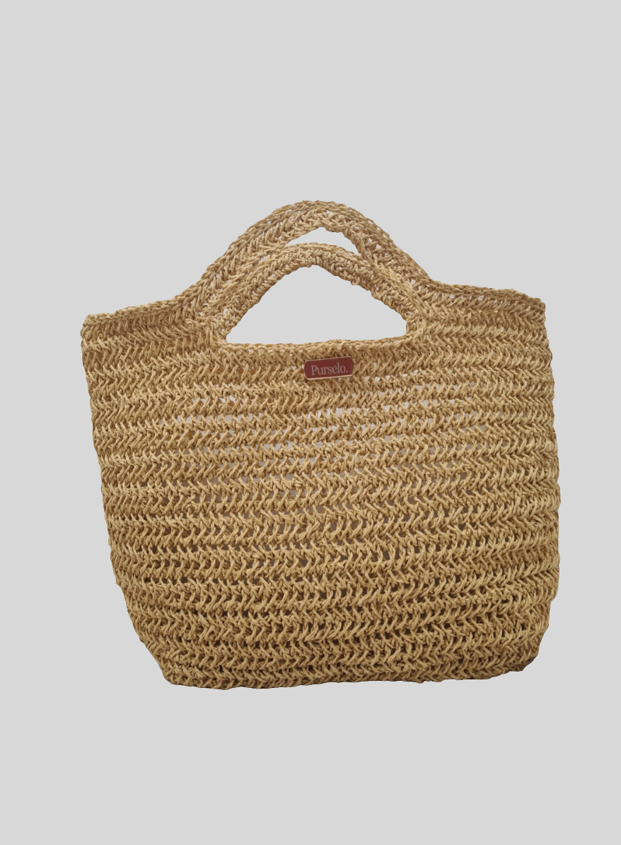 Bolso de rafia natural