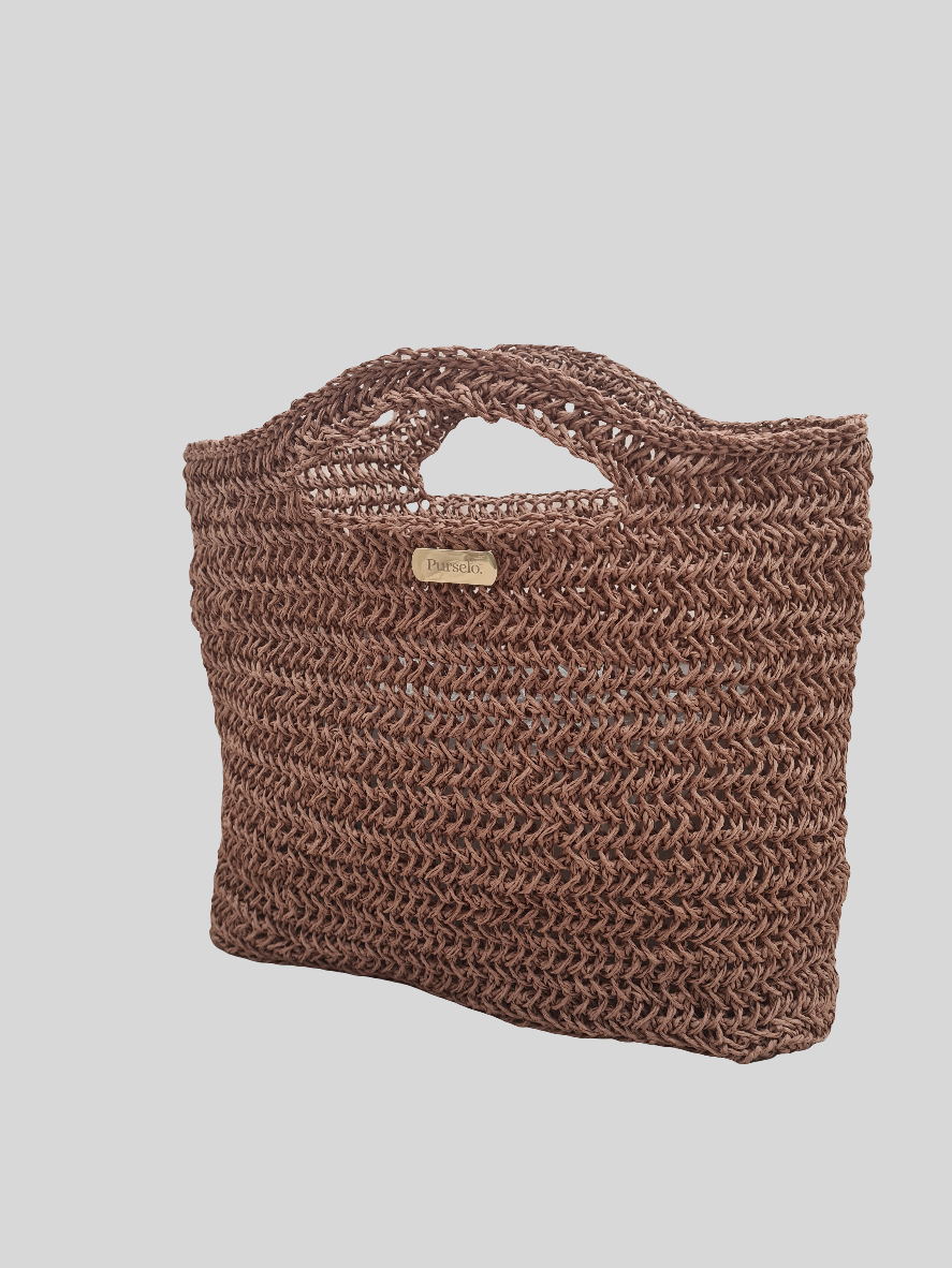 Bolso de rafia natural