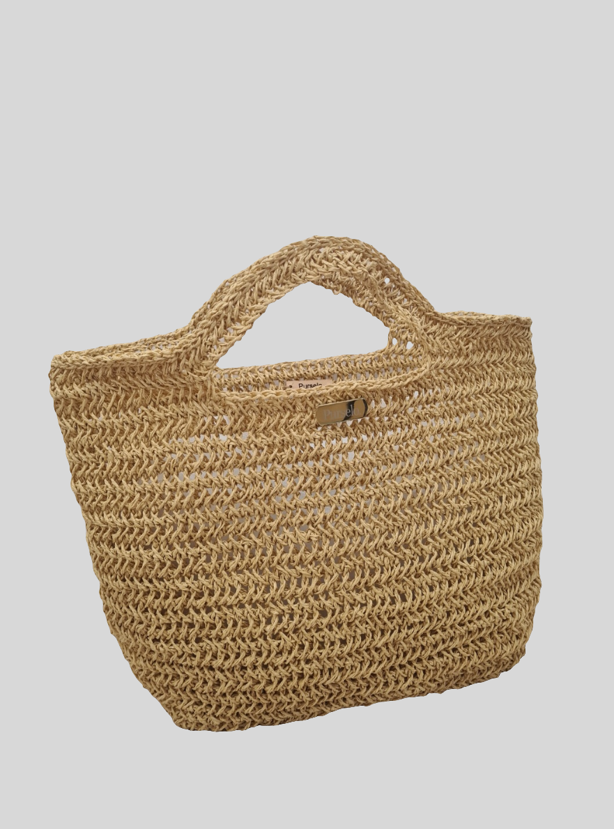 Bolso de rafia natural