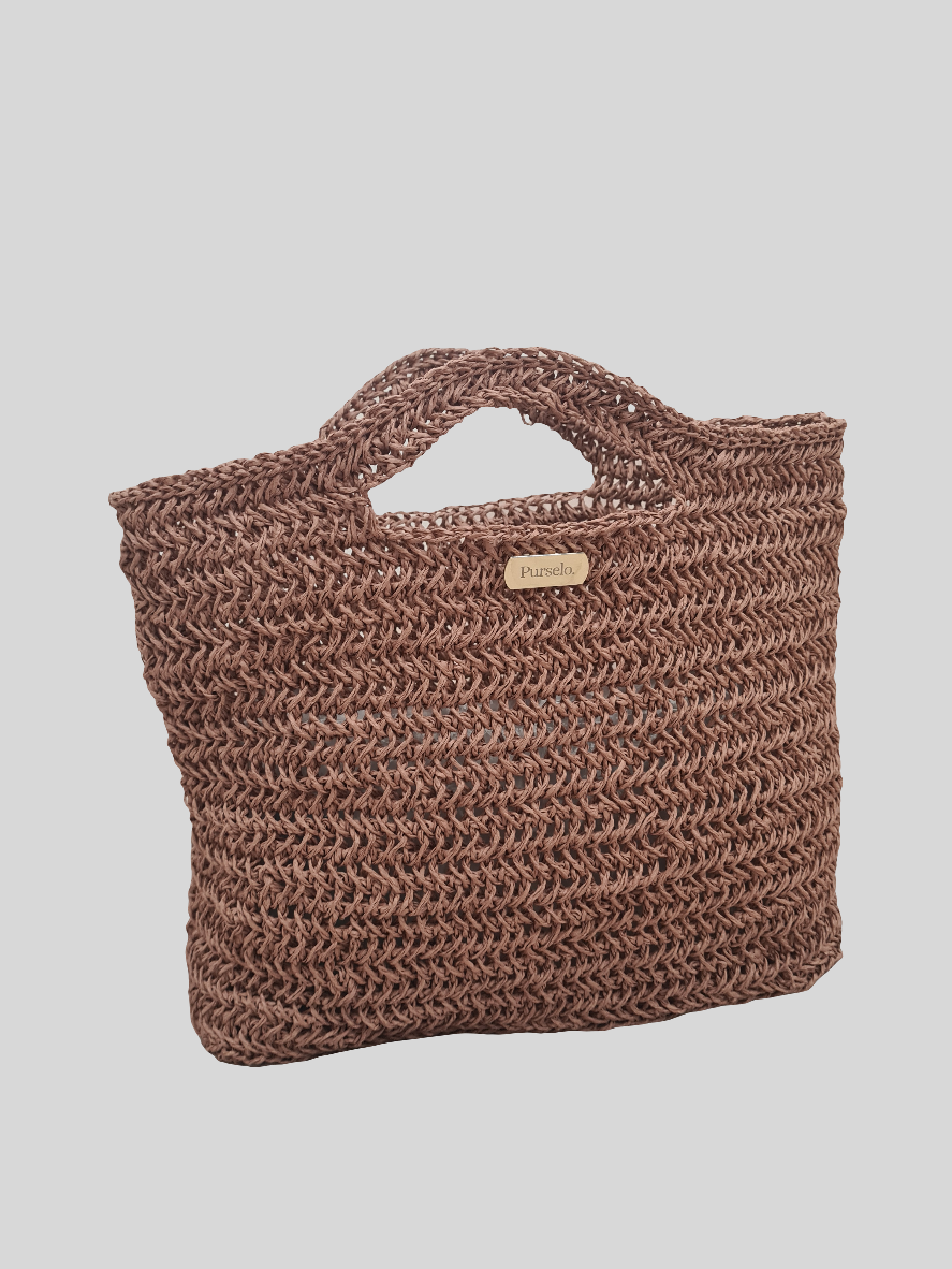 Bolso de rafia natural